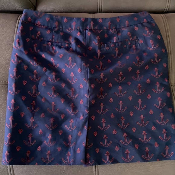 TOMMY HILFIGER Blue with Red Anchors Skirt Size 6 - Picture 3 of 6